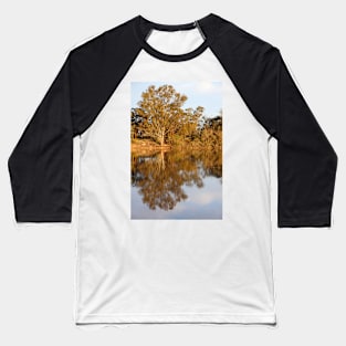 River Murray Reflections Late Afternoon Baseball T-Shirt